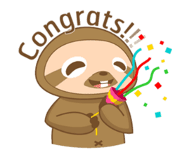 KOEL : Little Sloth boy sticker #12765842