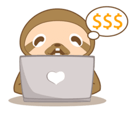 KOEL : Little Sloth boy sticker #12765862