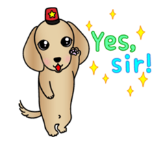 Animated! The Dachshund stickers sticker #12767056