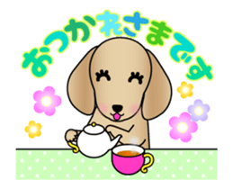 Animated! The Dachshund stickers sticker #12767060