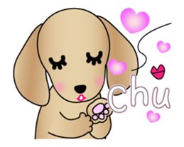 Animated! The Dachshund stickers sticker #12767070