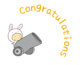 costume kids -HBD&Congratulations!!- sticker #12767290