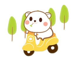 Super cute hamster in love sticker #12767304