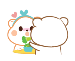 Super cute hamster in love sticker #12767305