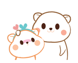 Super cute hamster in love sticker #12767310