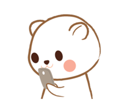 Super cute hamster in love sticker #12767315