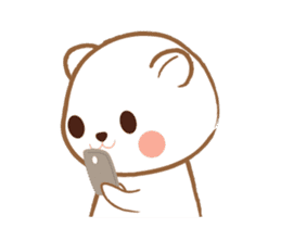Super cute hamster in love sticker #12767315