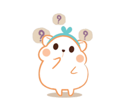 Super cute hamster in love sticker #12767323