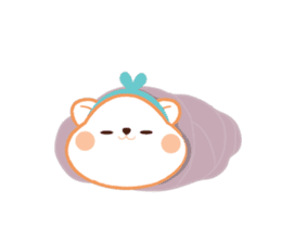 Super cute hamster in love sticker #12767324