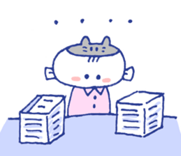 Working Cat teacher in a school sticker #12768240