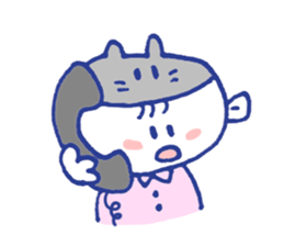 Working Cat teacher in a school sticker #12768249