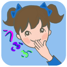 Cat and girl part 10 sticker #12768977