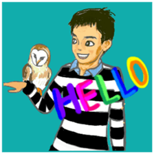 Cat and girl part 10 sticker #12768982