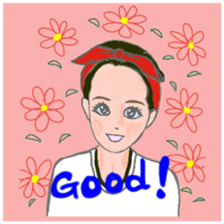 Cat and girl part 10 sticker #12768992