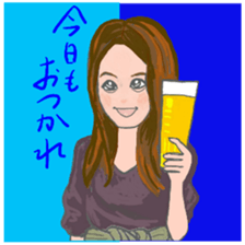 Cat and girl part 10 sticker #12768996