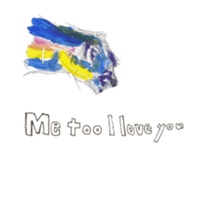 Coloring of animals sticker #12769061