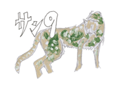 Coloring of animals sticker #12769067