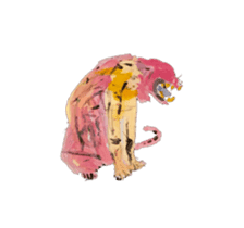 Coloring of animals sticker #12769073