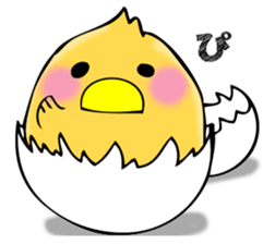 From egg, chick sticker #12769377