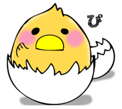 From egg, chick sticker #12769377