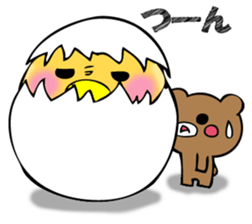From egg, chick sticker #12769378