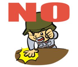 The soldier-Proactive sticker #12770386