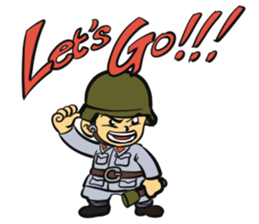 The soldier-Proactive sticker #12770393