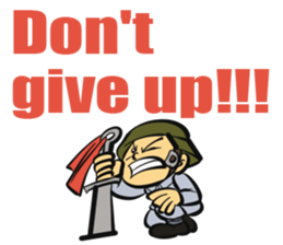 The soldier-Proactive sticker #12770396