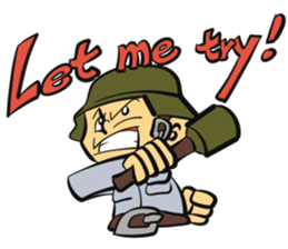 The soldier-Proactive sticker #12770397