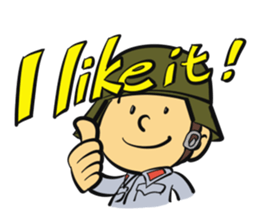 The soldier-Proactive sticker #12770413