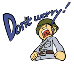 The soldier-Proactive sticker #12770418