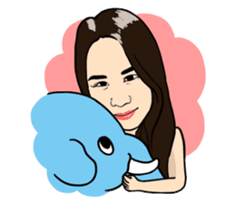 The whole city is friend of Zhuzhu girl. sticker #12771525