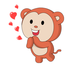 Monkey ; Playing Musical Instruments sticker #12771788