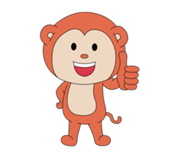 Monkey ; Playing Musical Instruments sticker #12771794