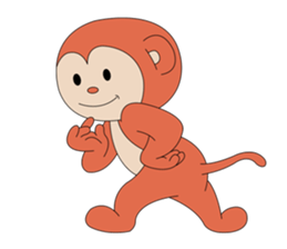 Monkey ; Playing Musical Instruments sticker #12771795