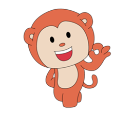 Monkey ; Playing Musical Instruments sticker #12771799