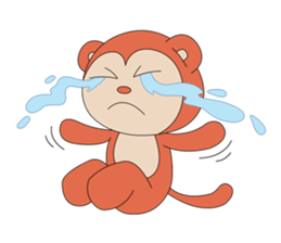 Monkey ; Playing Musical Instruments sticker #12771801