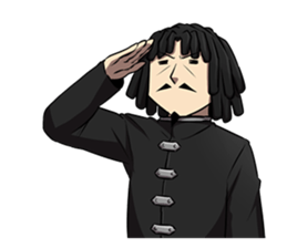 Dreadlocks of uncle2 sticker #12772286