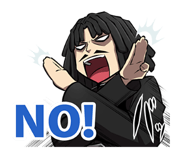 Dreadlocks of uncle2 sticker #12772288