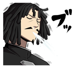 Dreadlocks of uncle2 sticker #12772293