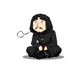 Dreadlocks of uncle2 sticker #12772303