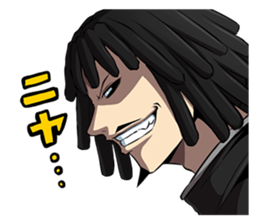 Dreadlocks of uncle2 sticker #12772304