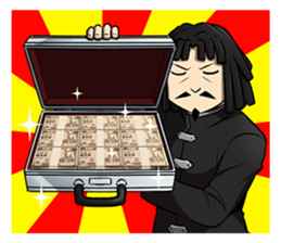 Dreadlocks of uncle2 sticker #12772312