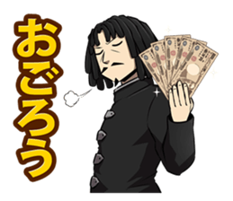 Dreadlocks of uncle2 sticker #12772313