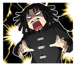 Dreadlocks of uncle2 sticker #12772320