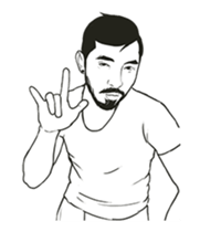 Beard Boy Shalala sticker #12772864