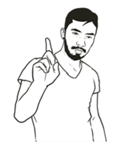 Beard Boy Shalala sticker #12772866