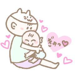 Sweet days of Cat Mama & baby
