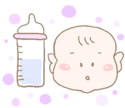 Sweet days of Cat Mama & baby sticker #12773141