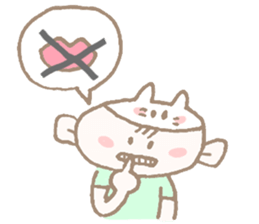 Sweet days of Cat Mama & baby sticker #12773158